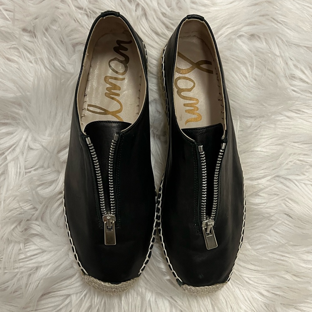 🖤☀️ Sam Edelman ☀️🖤 leather espadrille shoes